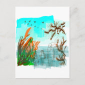 Zeit des Vergnügens mit zeitgenössischer Optik im  Postkarte (Vorderseite)