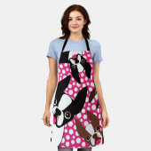 Zeit, die Boston Terriers Schürze Füttern (Getragen)