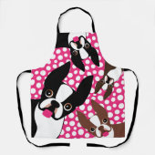 Zeit, die Boston Terriers Schürze Füttern (Vorderseite)