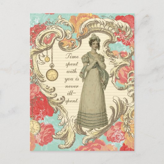 Zeit, die mit Ihnen verbracht wird Postkarte (Vorderseite)
