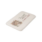 Zeit, die mit Katzen verbracht wird, Niedliches Ca Badematte (Schrägansicht)