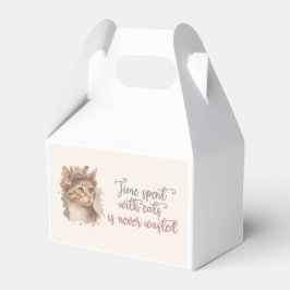 Zeit, die mit Katzen verbracht wird, Niedliches Ca Geschenkschachtel