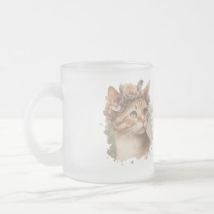 Zeit, die mit Katzen verbracht wird, Niedliches Ca Mattglastasse