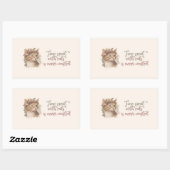 Zeit, die mit Katzen verbracht wird, Niedliches Ca Rechteckiger Aufkleber (Blatt)