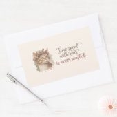 Zeit, die mit Katzen verbracht wird, Niedliches Ca Rechteckiger Aufkleber (Umschlag)