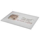 Zeit, die mit Katzen verbracht wird, verschwendet  Schneidebrett (Ecke)