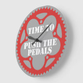 Zeit, die Pedale zu drücken Große Wanduhr (Winkel)