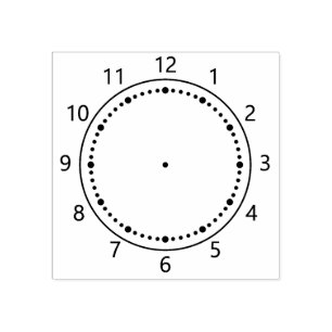 Zeit, die Uhr-Gummi-Briefmarke lernt Gummistempel