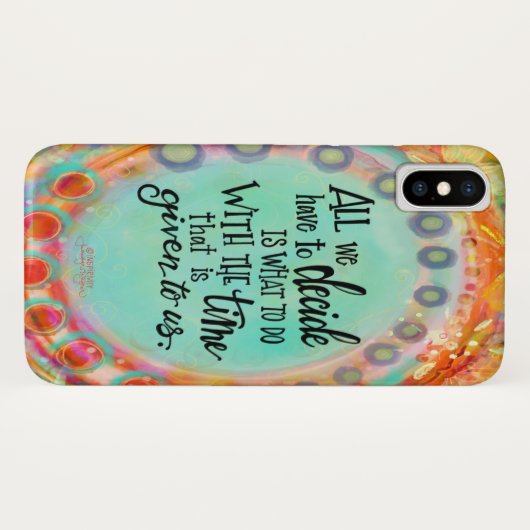 "Zeit, die uns gegeben wird" Inspirivity Case-Mate iPhone Hülle (Rückseite (Horizontal))