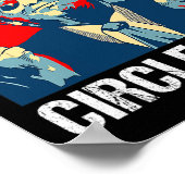 Zeit, die wir umdrehen Trump 2024 Middle Finger Re Poster (Ecke)