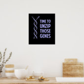 Zeit, diese genetischen Gene zu entpacken Poster (Küche)