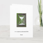 Zeit durch das Stundenglas Karte (Rückseite)