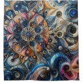 Zeit Duschvorhang (Vorderseite)