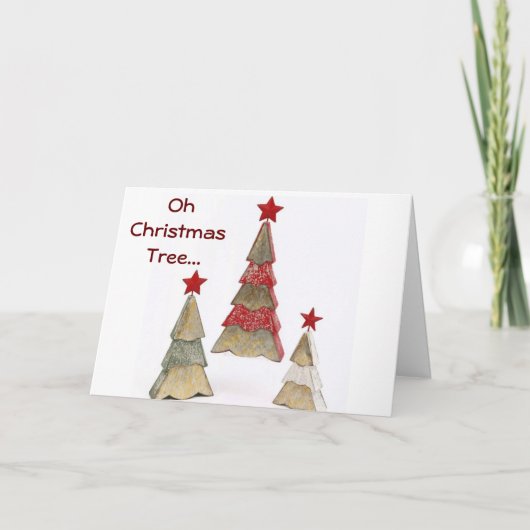 ZEIT, EIN CAROL ZU SEIN, ODER ZWEI.. NUR WEIHNACHT KARTE (Vorderseite)