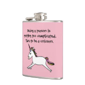 Zeit, ein Einhorn (Flasche) zu sein Flachmann (Links)