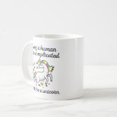 Zeit, ein Einhorn zu sein Kaffeetasse (Vorderseite Links)
