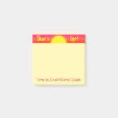 Zeit, einige Ziele zu durchbrechen | Sunrise Post-it Klebezettel (Vorderseite)