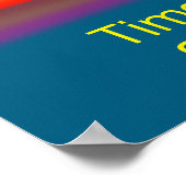 Zeit, einige Ziele zu durchbrechen | Sunrise Poster (Ecke)