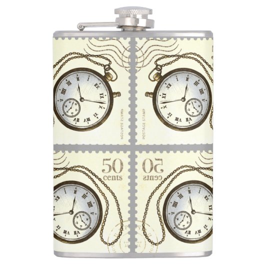 ZEIT, etwas zu trinken Flachmann (Vorderseite)