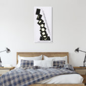 Zeit fällt durch ein Loch Leinwanddruck (Insitu (Schlafzimmer))