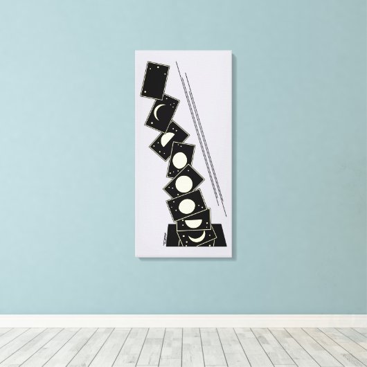 Zeit fällt durch ein Loch Leinwanddruck (Insitu (Holzboden))