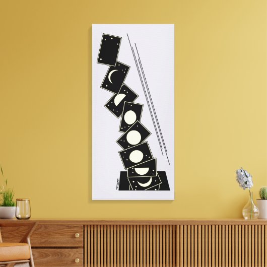 Zeit fällt durch ein Loch Leinwanddruck (Insitu (Wohnzimmer))