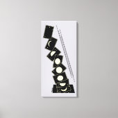 Zeit fällt durch ein Loch Leinwanddruck (Vorderseite)