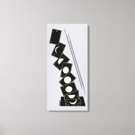 Zeit fällt durch ein Loch Leinwanddruck