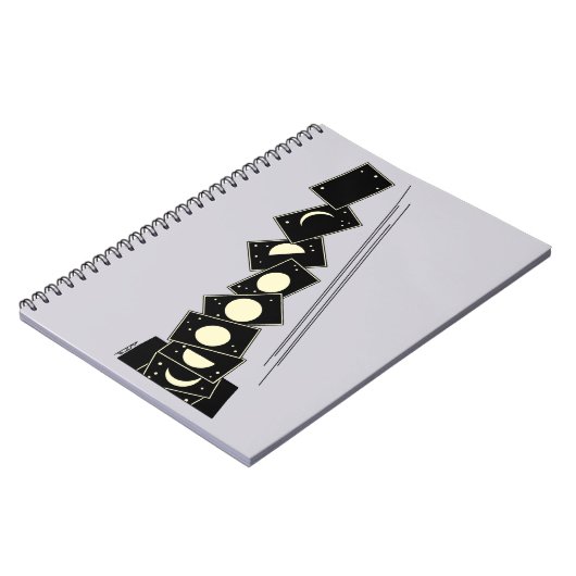 Zeit fällt durch ein Loch Notizblock (Linke Seite)