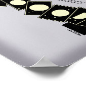 Zeit fällt durch ein Loch Poster (Ecke)