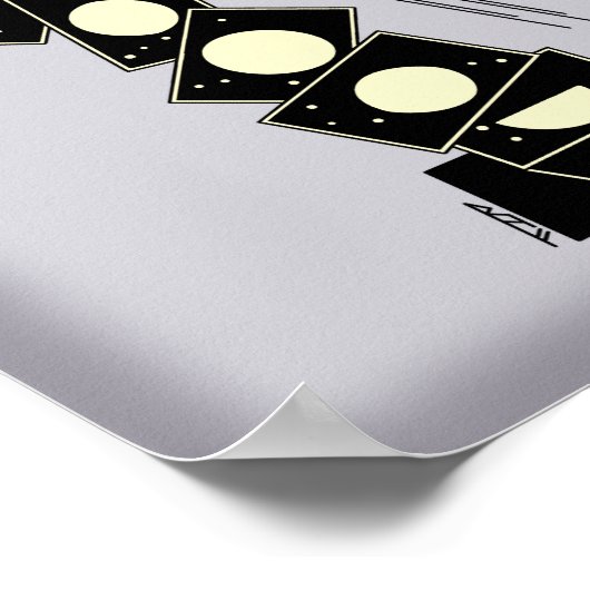 Zeit fällt durch ein Loch Poster (Ecke)