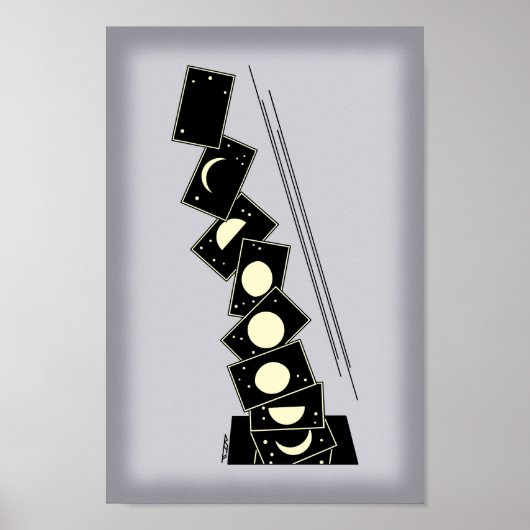 Zeit fällt durch ein Loch Poster (Vorne)