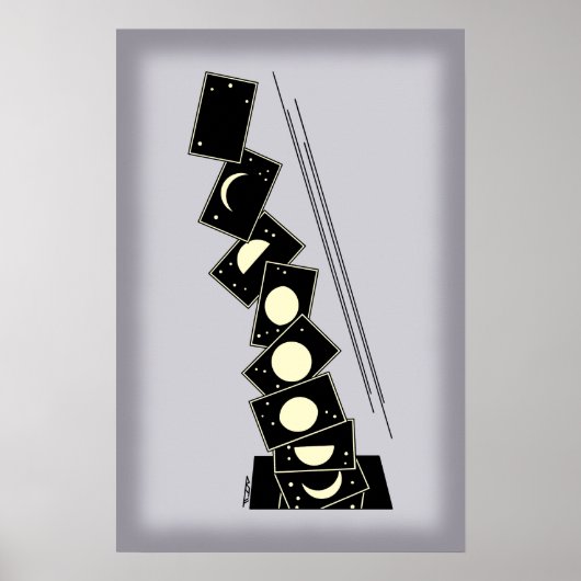 Zeit fällt durch ein Loch Poster (Vorne)