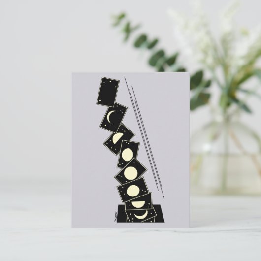 Zeit fällt durch ein Loch Postkarte (Stehend Vorderseite)