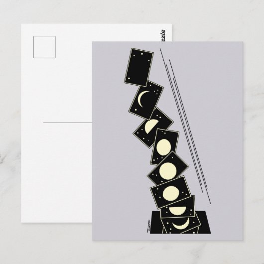 Zeit fällt durch ein Loch Postkarte (Vorne/Hinten)