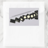 Zeit fällt durch ein Loch Rechteckiger Aufkleber (Tasche)