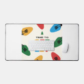 ZEIT, farbig GELASSEN zu werden Schreibtischunterlage (Tastatur & Maus)