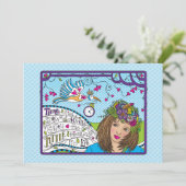 Zeit Fliegen_Flat Karte 7" x 5" (Stehend Vorderseite)