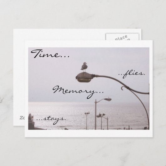 Zeit... Fliegen. Speicher... bleibe. Postkarte (Vorne/Hinten)