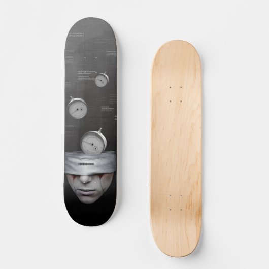 Zeit fliegt blindes Skate-Brett Skateboard (Vorderseite)