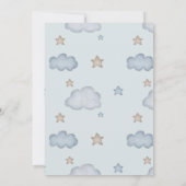 Zeit fliegt Flugzeug zum ersten Geburtstag Einladung (Rückseite)