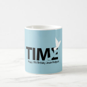 Zeit fliegt glückliche 18. Geburtstags-Tasse Kaffeetasse