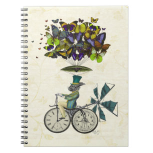 Zeit fliegt Kaninchen 3 Notizblock