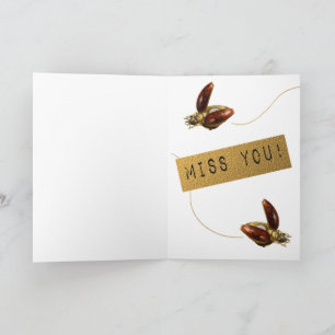 Zeit Fliegt Miss You Card Karte