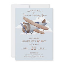 Zeit Fliegt Vintage Reise Erster Geburtstag