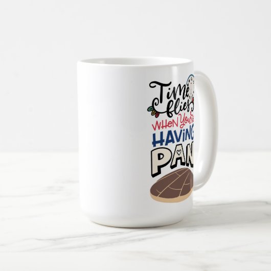 Zeit fliegt, wenn man Pan hat, Spanisch Kaffeetasse (VorderseiteRechts)