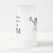 Zeit fliegt, wenn Sie RUM haben Mattglas Bierglas (Mittel)