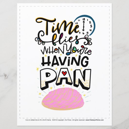 Zeit fliegt, wenn Sie Spaß haben, trimmen Sie auf (Vorderseite)