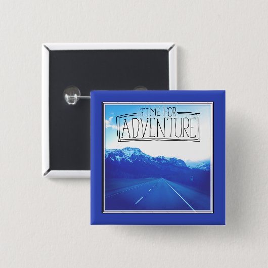 Zeit für Abenteuer Button (Vorne & Hinten)