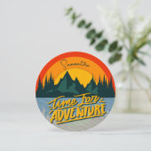 Zeit für Abenteuer | CAMPING | Reise Feiertagskarte (Stehend Vorderseite)